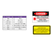 10W 980nm laser safety label