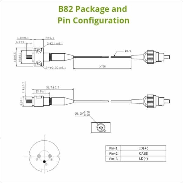 405nm 15mW PM Fiber-Coupled Laser Diode