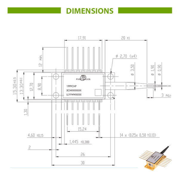 976nm 750mW Laser Diode Schematic