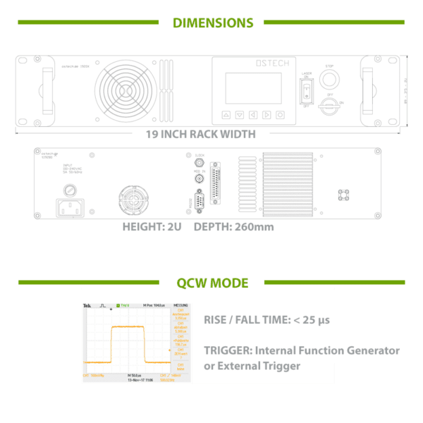 808nm 10W Laser Dimensions