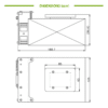 laser diode heat sink drawing 95W