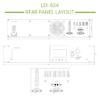 High Power Laser Bar Driver Backpanel