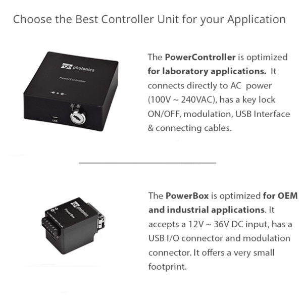 Lambda Wavelock Wavelength Stabilized Raman Laser Diode Power Supply Options