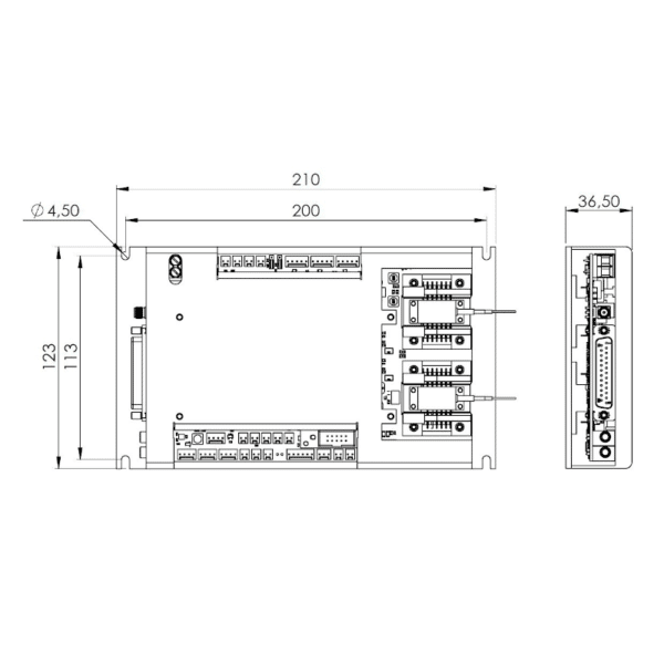 Fiber Laser Controller Dimensions