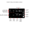 diode laser driver front panel menu screen