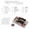 laser diode driver and TEC controller key features infographic