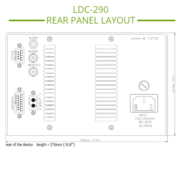 12 Amp Laser Diode Controller Connectors