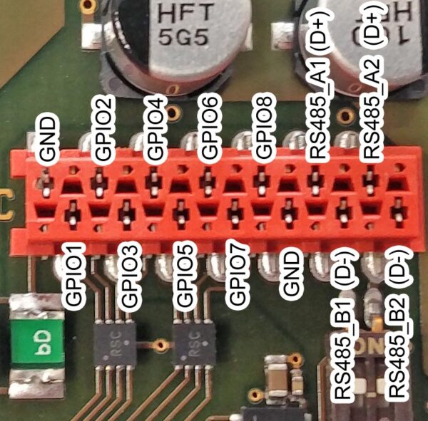 Pulse 480 Watt Dual Output TEC Controller Pinout