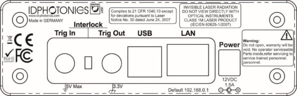 tunable laser rear panel