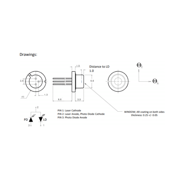 1750nm laser diode schematic