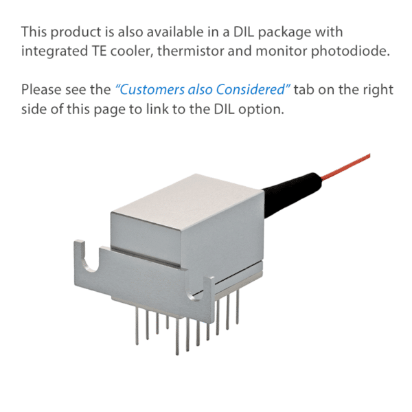 639nm 60mW DIL Package Option