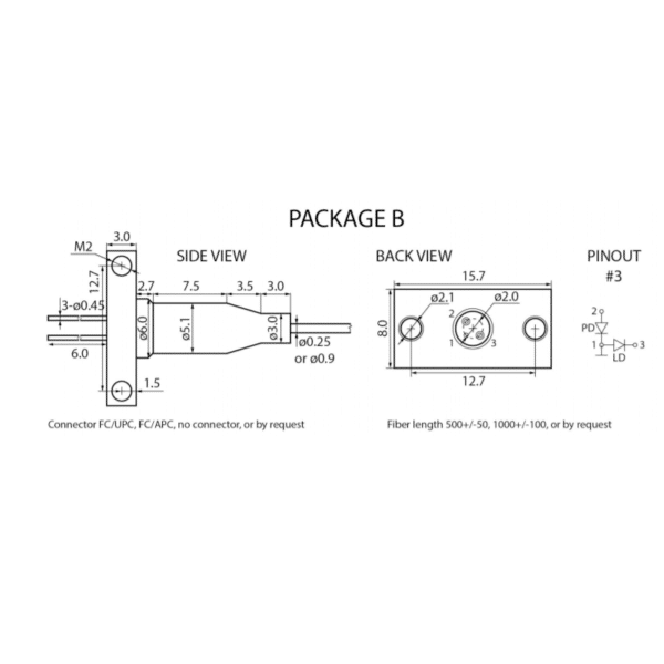 Single Mode FP Laser Drawing