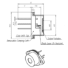 1300nm Laser Diode Package Drawing FiberCom