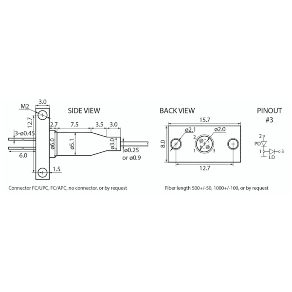 Green 520nm Laser Diode Package