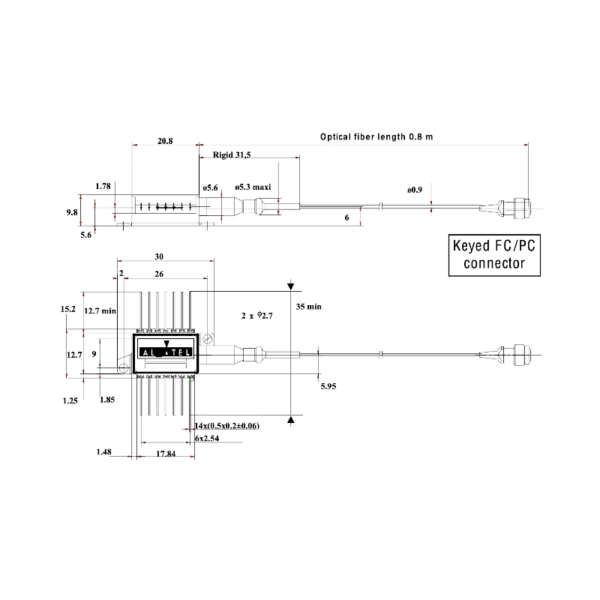 1516nm 20mw laser diode dimensions