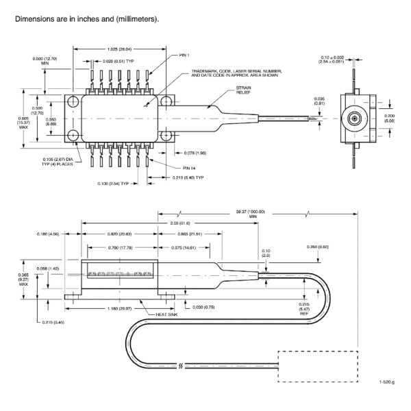 1533nm 10mw laser diode dimensions