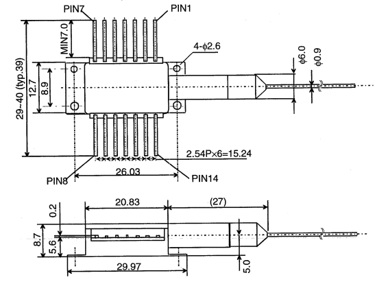 1544nm 10mw Dimensions