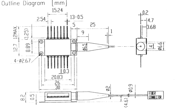 1558nm 10mw laser diode dimensions