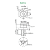 USHIO 405nm 500mW TO Can Mechanical Drawing