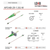 InGaAs Avalanche Photodiode Coupled to an Optical Fiber and Packaged into a Hermetic Case - LD4B